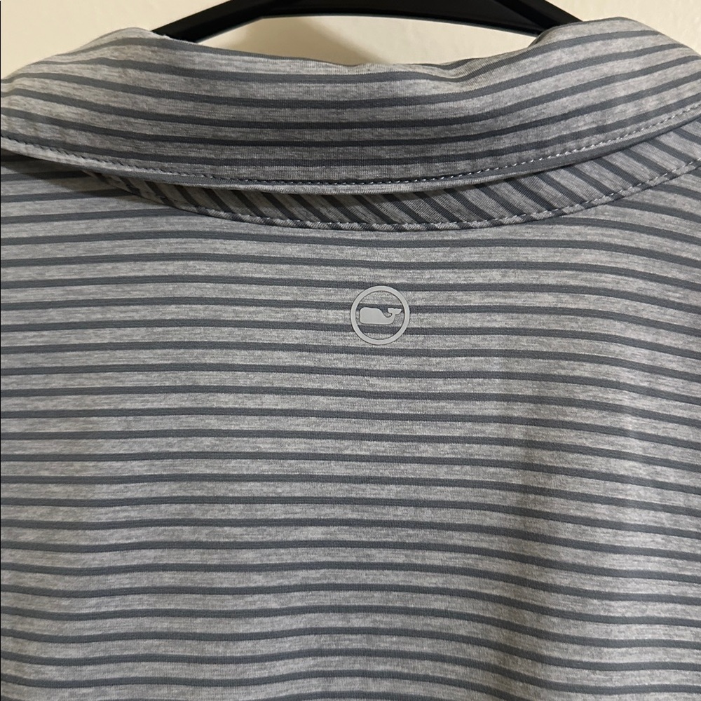 EUC Vineyard Vines Boys Sankaty Striped Short Sleeve Polo XL - Picture 4 of 5
